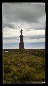 The Duke overlooking the ocean