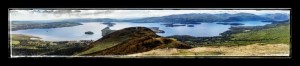View from the top. This is Loch Lomond!