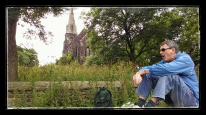 Lunch by an unwanted church